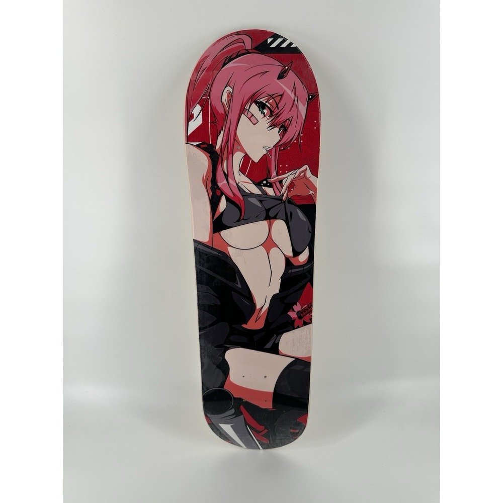 Lowkey Geeks "ZEROTWO X AKARI: SUCKER FREE" V2 Skate Deck